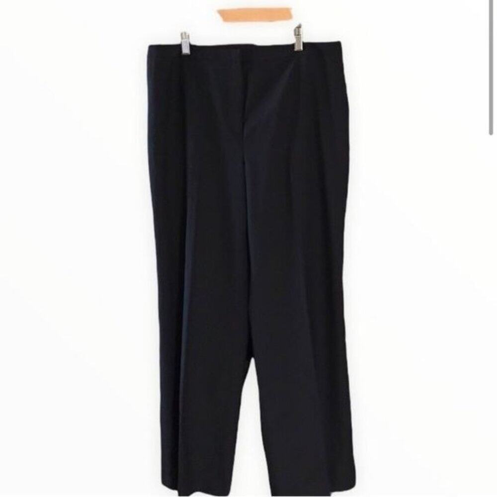 Tesori Size 12 Black 100% Wool Pants 31” Inseam Excellent Condition